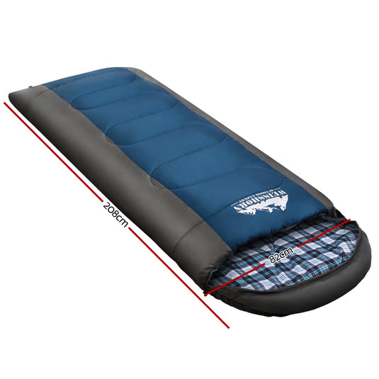 Weisshorn Sleeping Bag Single - Thermal - Blue -20°C