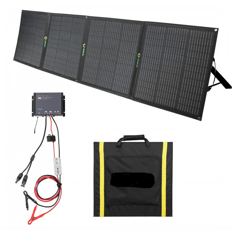 Load image into Gallery viewer, 200 Watt Foldable Solar Panel with 20A Solar Controller
