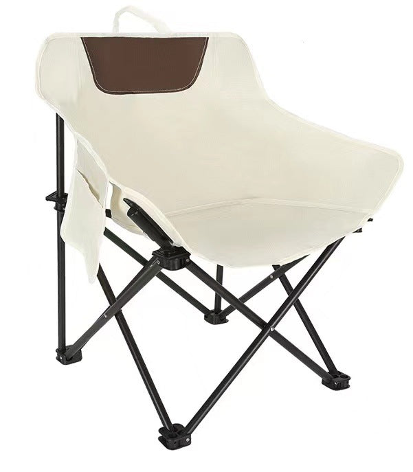 White Outdoor Folding Camping Chair