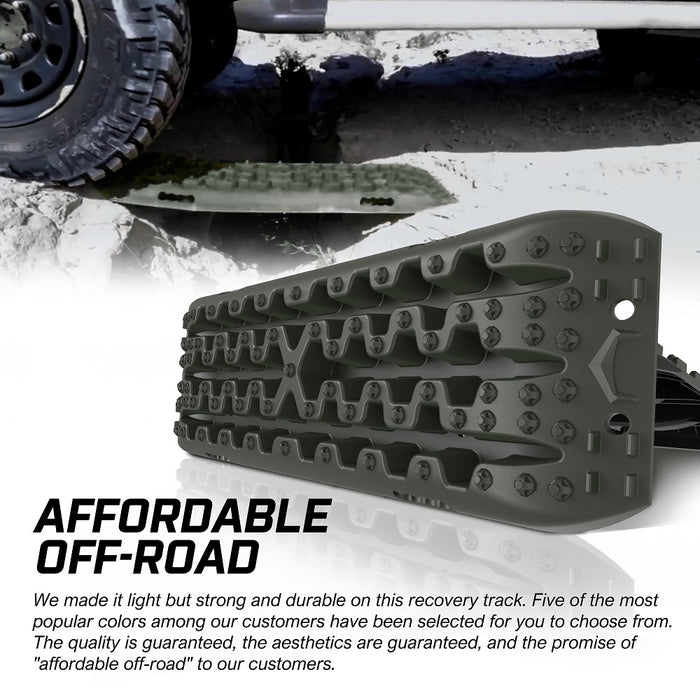 X-BULL Recovery tracks kit Boards 4WD strap mounting  GEN3.0 6pcs OLIVE