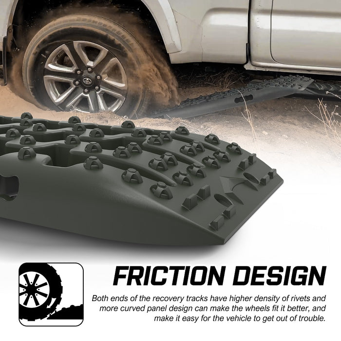 X-BULL Recovery tracks kit Boards 4WD strap mounting  GEN3.0 6pcs OLIVE