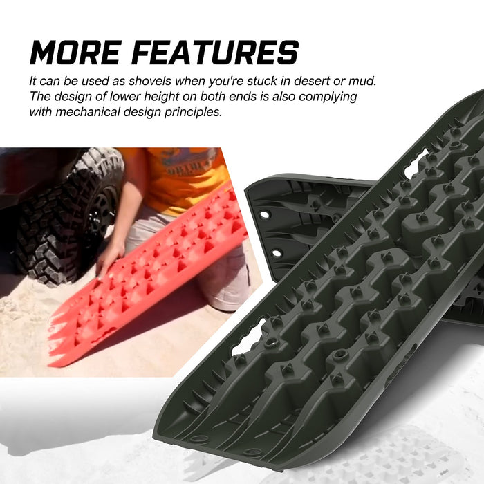 X-BULL Recovery tracks kit Boards 4WD strap mounting  GEN3.0 6pcs OLIVE