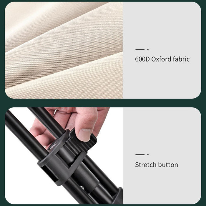 8 Inch Wheel Beige Folding Beach Wagon