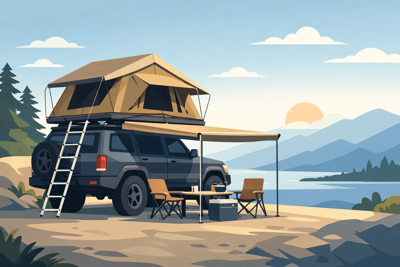 Rooftop Tent and Awning Combo Guide