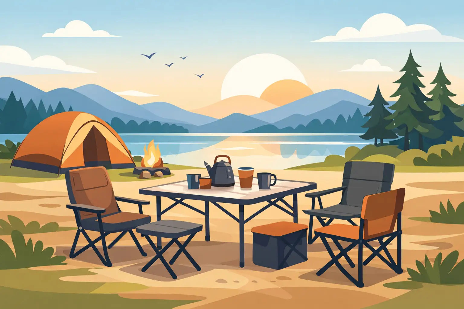 Best Family Camping Table and Chairs