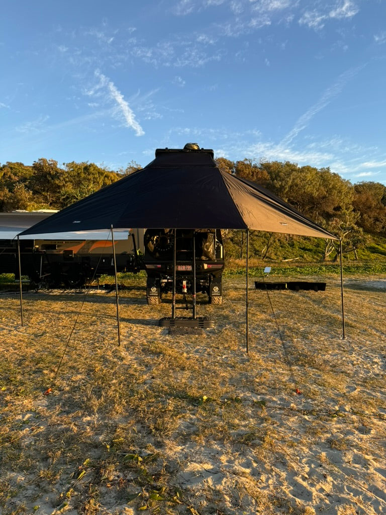 Load image into Gallery viewer, DESERT STORM PRO TOURER - RTT - ROOF TOP TENT WITH ZIP ON ANNEX
