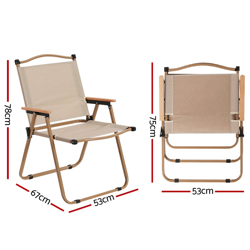 Load image into Gallery viewer, Gardeon Outdoor Camping Chairs - Portable Folding Beach Chair
