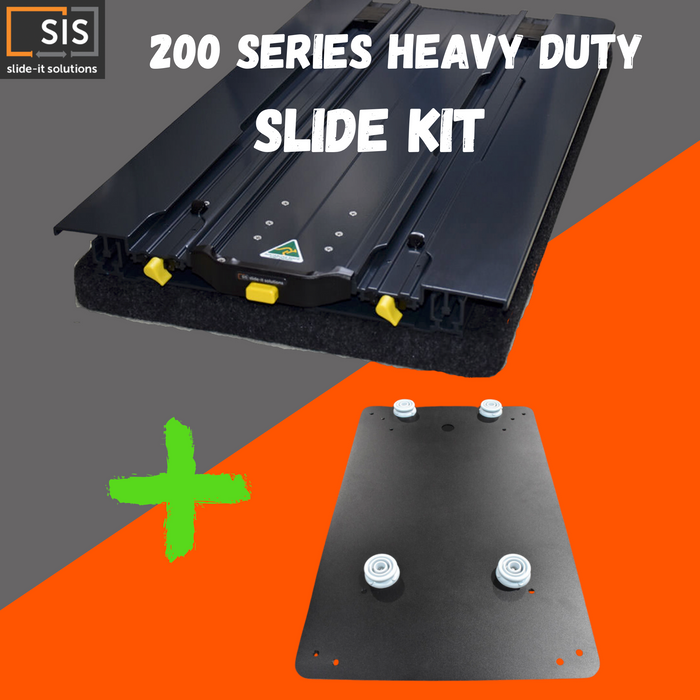SLIDE-IT SOLUTIONS - "HEAVY DUTY" - FRIDGE SLIDE KIT (FITS LANDCRUISER 200 SERIES)