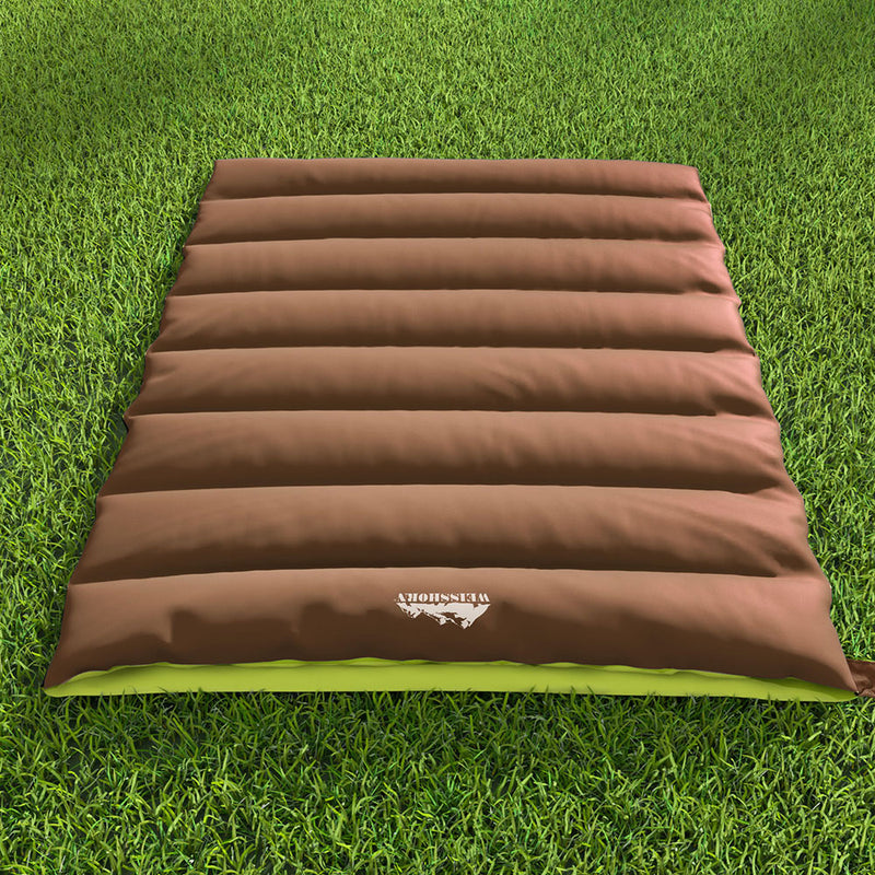 Load image into Gallery viewer, Weisshorn Sleeping Bag Double Bags Thermal - Brown -5°C
