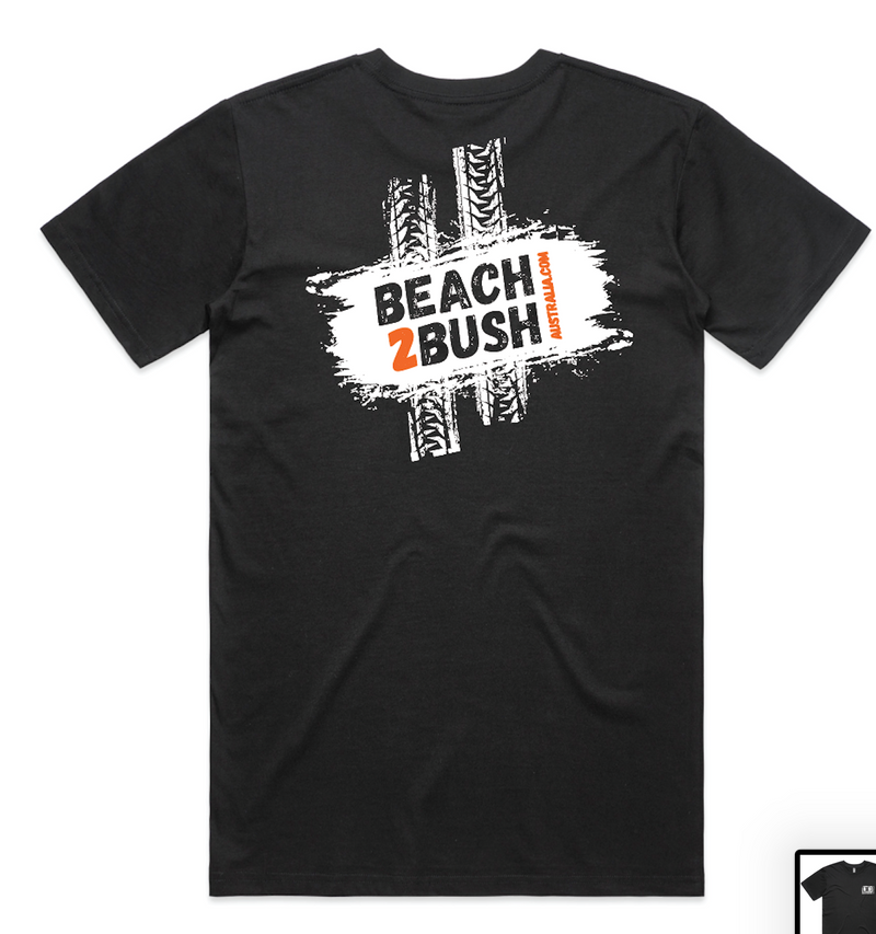 Load image into Gallery viewer, Beach2Bush Merch - Tee shirt, Tank Top, Stubbie Coolers, patch, stickers

