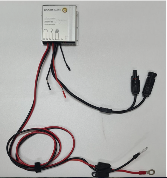 10A Waterproof MPPT Solar Controller with Clips & Connectors (All Battery Types)