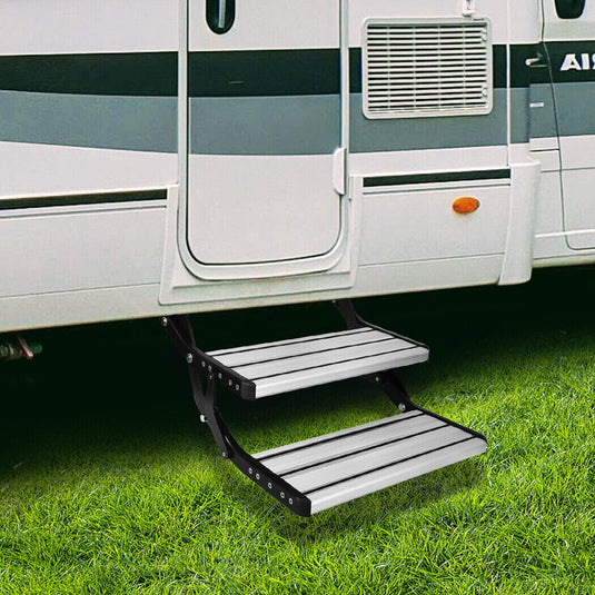 Aluminium Double Pull Out Caravan Step