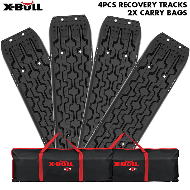 Load image into Gallery viewer, X-BULL Recovery tracks / Sand tracks / Mud tracks / Off Road 4WD 4x4 Car 2 Pairs Gen 3.0 - Black
