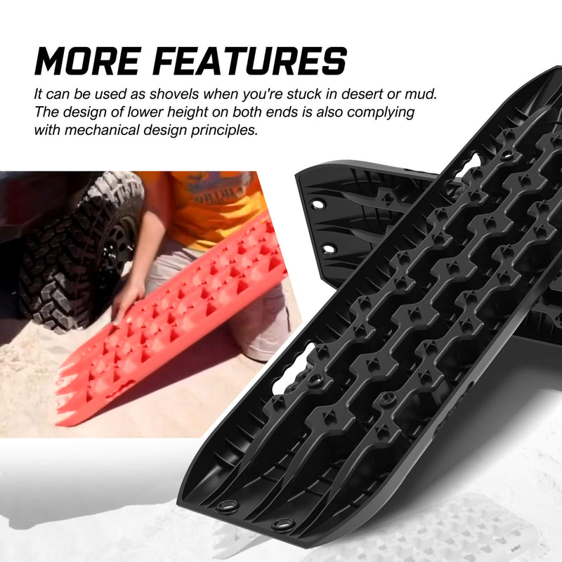 Load image into Gallery viewer, X-BULL Recovery tracks / Sand tracks / Mud tracks / Off Road 4WD 4x4 Car 2 Pairs Gen 3.0 - Black
