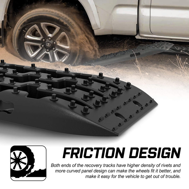 Load image into Gallery viewer, X-BULL Recovery tracks / Sand tracks / Mud tracks / Off Road 4WD 4x4 Car 2 Pairs Gen 3.0 - Black
