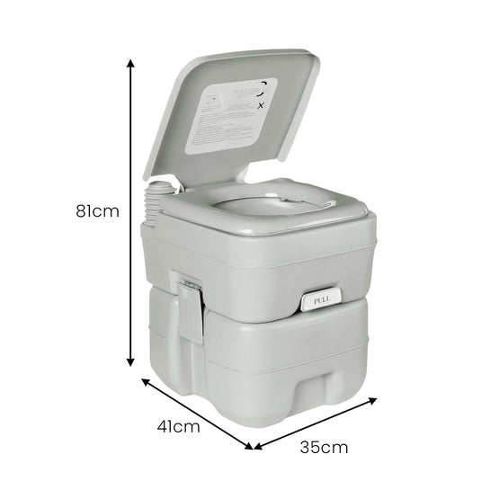 Wallaroo 20l Camping Portable Toilet