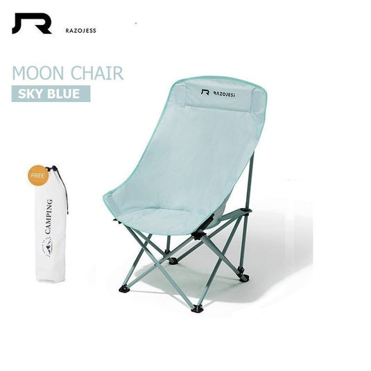 RAZOJESS Enlarged Moon Chair - Sky Blue