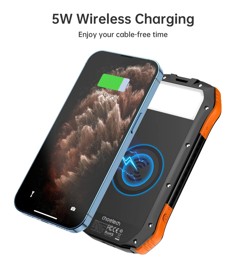 Load image into Gallery viewer, CHOETECH B657 20000mAh Solar Power Bank
