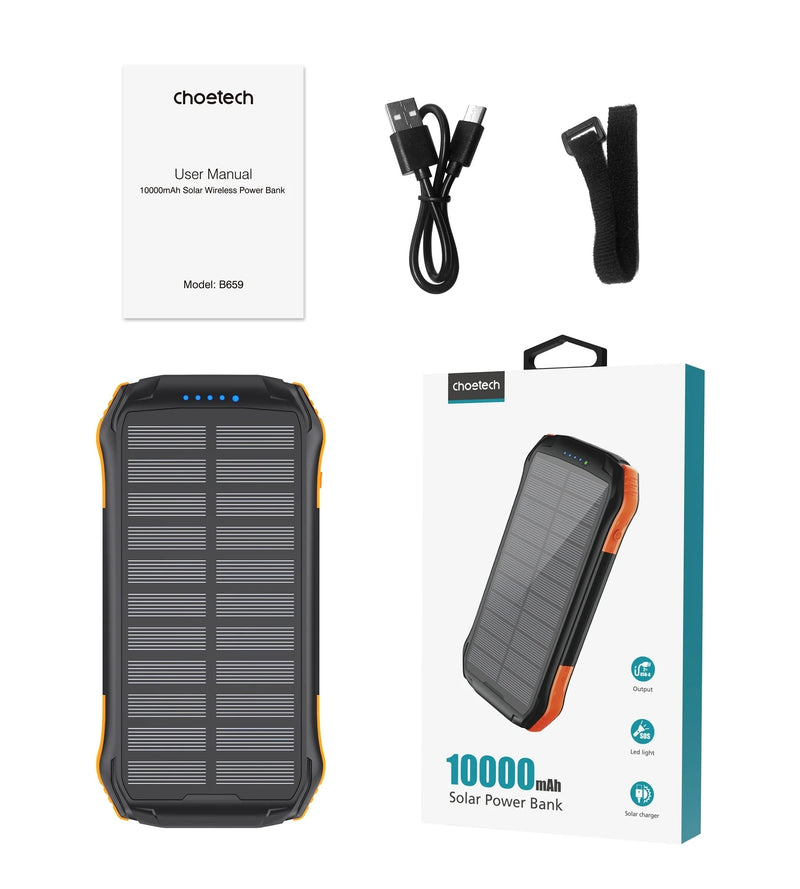 Load image into Gallery viewer, CHOETECH B657 20000mAh Solar Power Bank
