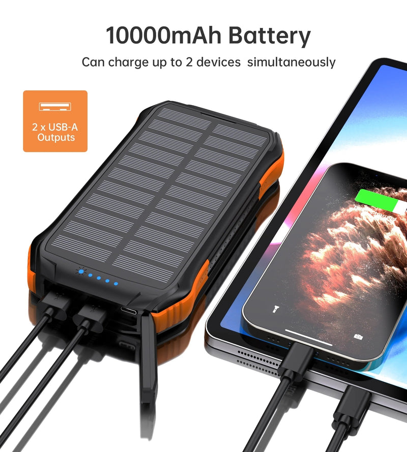 Load image into Gallery viewer, CHOETECH B658 10000mAh Solar Power Bank
