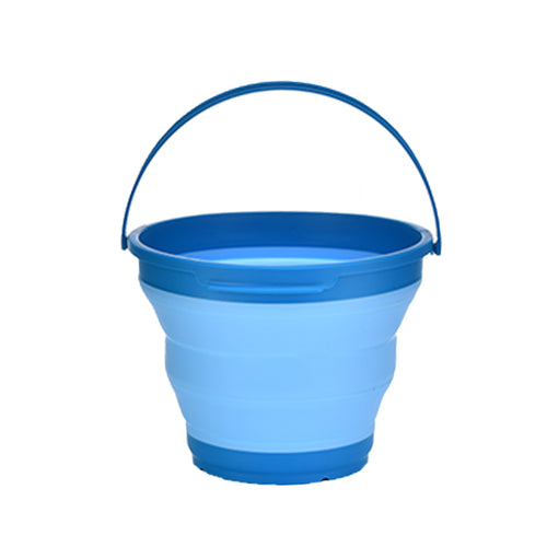 7 Litre Foldable Collapsible Silicone Bucket - Blue