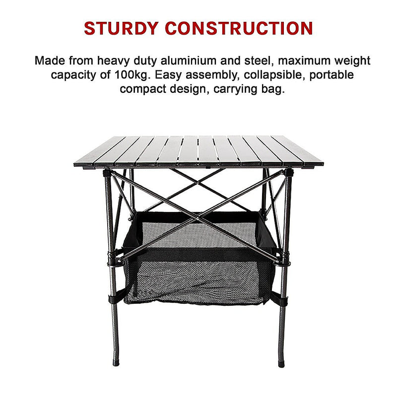 Load image into Gallery viewer, Folding Collapsible Camping Table - Heavy Duty Steel &amp; Aluminium
