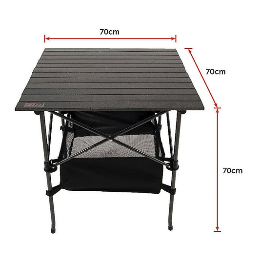 Folding Collapsible Camping Table - Heavy Duty Steel & Aluminium