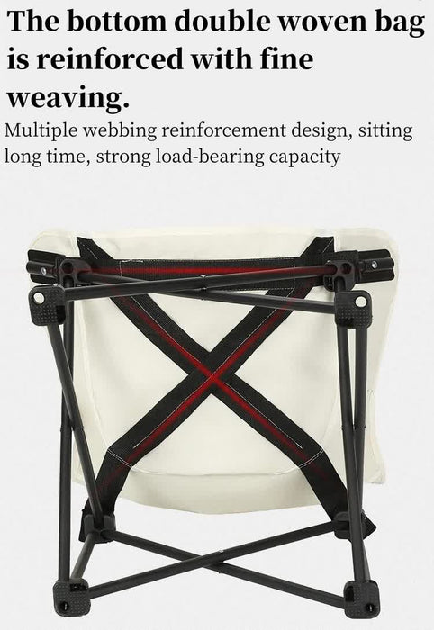 White Outdoor Folding Camping Chair