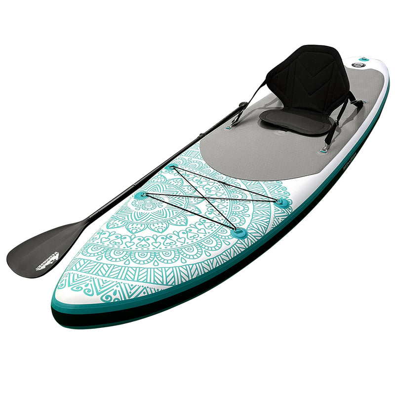 Load image into Gallery viewer, Weisshorn Stand Up Paddle Board 10.6ft Inflatable SUP Surfboard Paddleboard Kayak Surf Green
