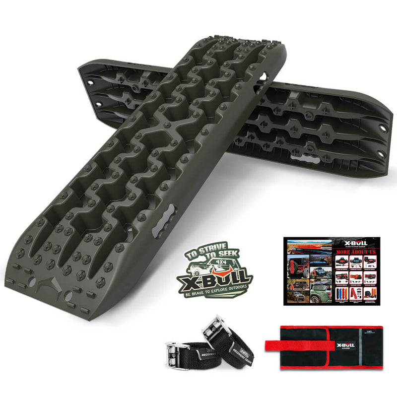 Load image into Gallery viewer, X-BULL Recovery tracks kit Boards 4WD strap mounting  GEN3.0 6pcs OLIVE
