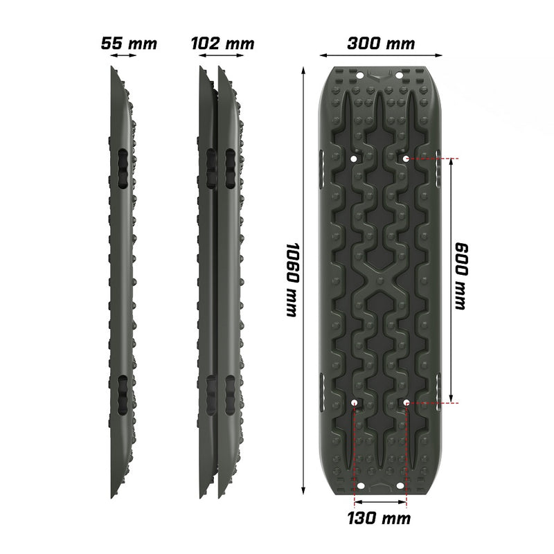 Load image into Gallery viewer, X-BULL Recovery tracks kit Boards 4WD strap mounting  GEN3.0 6pcs OLIVE
