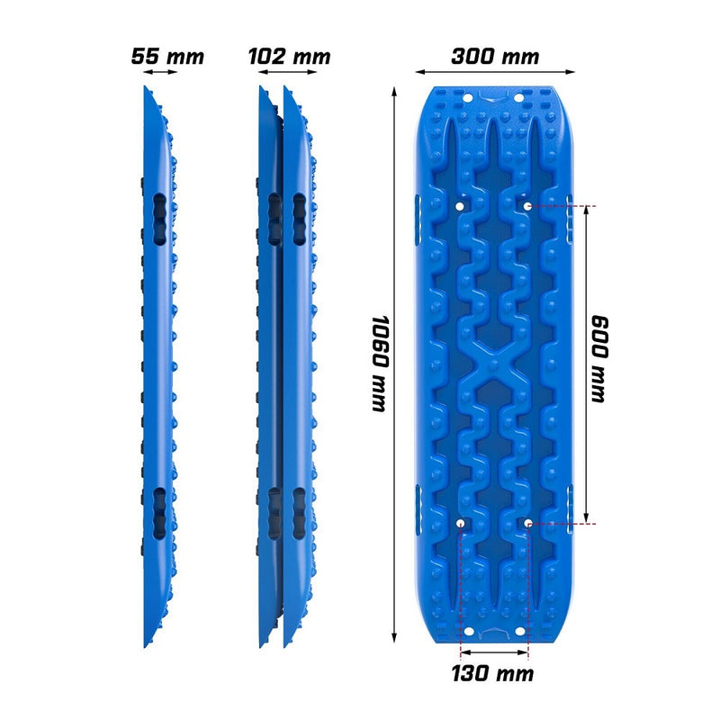 Load image into Gallery viewer, X-BULL Recovery tracks kit Boards 4WD strap mounting  GEN3.0 6pcs blue
