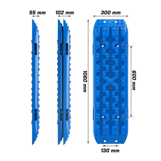 X-BULL Recovery tracks kit Boards 4WD strap mounting  GEN3.0 6pcs blue