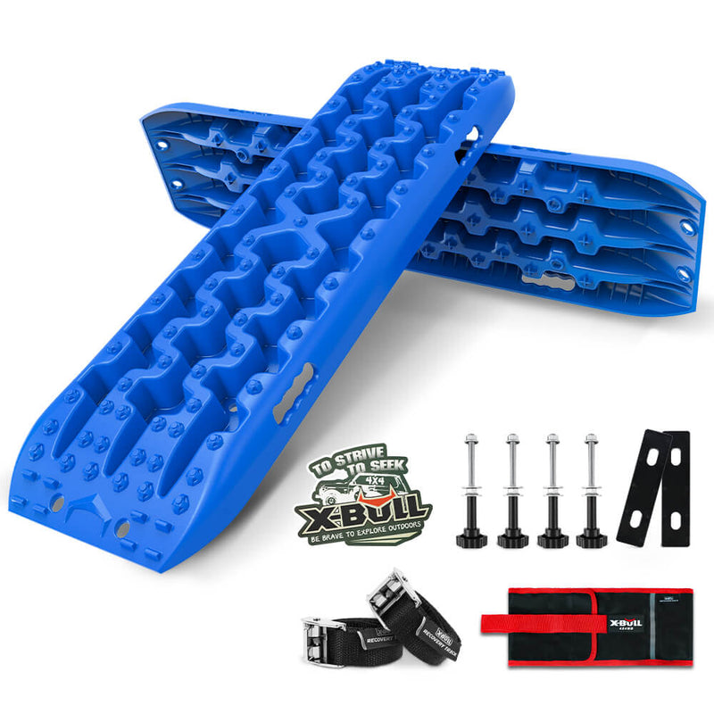 Load image into Gallery viewer, X-BULL Recovery tracks Sand tracks KIT Carry bag mounting pin Sand/Snow/Mud 10T 4WD-BLUE Gen3.0
