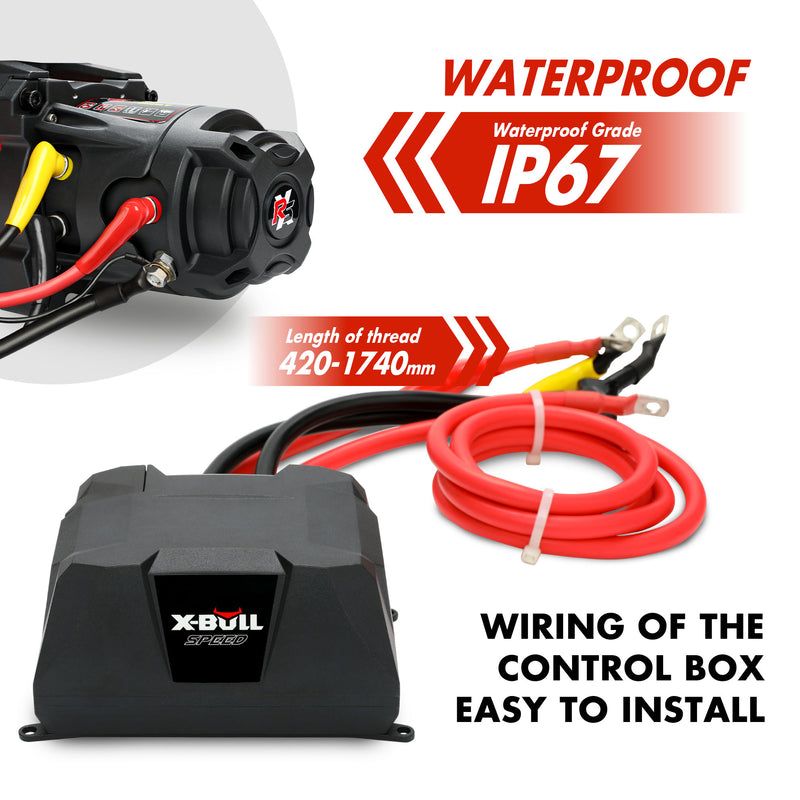 Load image into Gallery viewer, X-BULL Electric Winch 13000LBS 12V Synthetic Rope 28M Wireless Offroad 4WD 4x4
