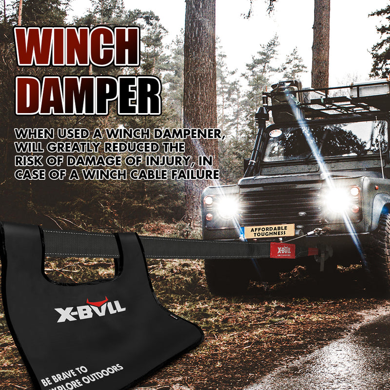 Load image into Gallery viewer, X-BULL Recovery Kit 4X4 Off-Road Kinetic Rope Snatch Strap Winch Damper 4WD13PCS
