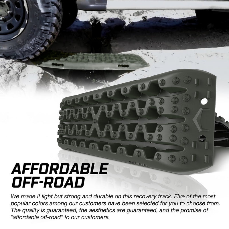 Load image into Gallery viewer, X-BULL Recovery tracks / Sand tracks / Mud tracks / Off Road 4WD 4x4 Car 2pcs Gen 3.0 - Olive
