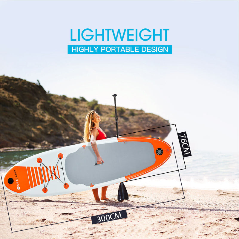 Load image into Gallery viewer, SEACLIFF 10ft Stand Up Paddle Board SUP Paddleboard Inflatable Standing 300cm
