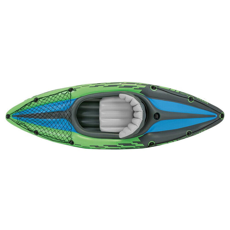 Load image into Gallery viewer, Intex Sports Challenger K1 Inflatable Kayak 1 Seat Floating Boat Oars River Lake 68305NP
