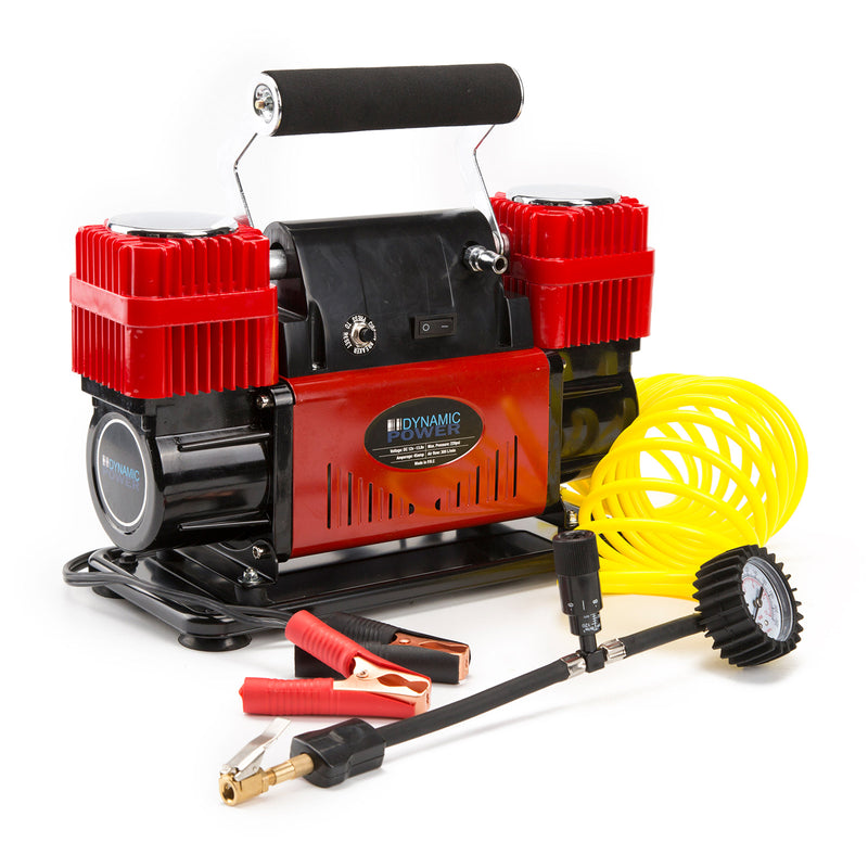 Load image into Gallery viewer, Portable Car Tyre Air Compressor Inflator 300L/MIN 12V RED

