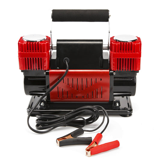 Portable Car Tyre Air Compressor Inflator 300L/MIN 12V RED