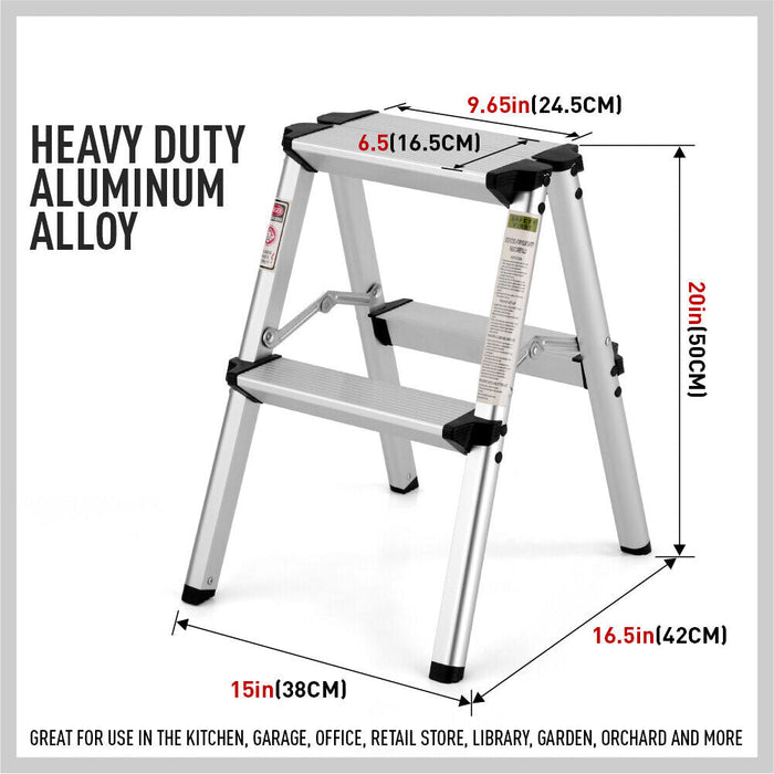 2-Step Portable Folding Ladder