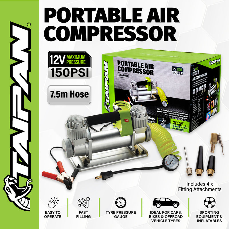 Load image into Gallery viewer, Taipan Air Compressor Portable 12V 150PSI
