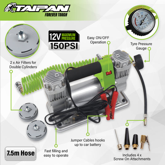 Taipan Air Compressor Portable 12V 150PSI